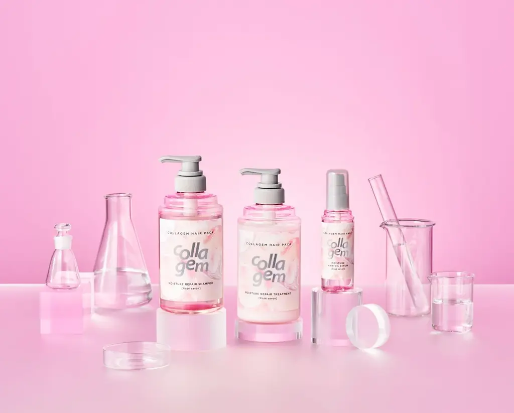 新ヘアケア【collagem（コラジェム）】8月1日新発売　洗浄も保湿も、コラーゲン由来の成分*で、ぷるんと弾む仕上がりに＜厳選された4種のコラーゲン*で自宅で髪を管理し、保水髪**へ＞ 画像 1