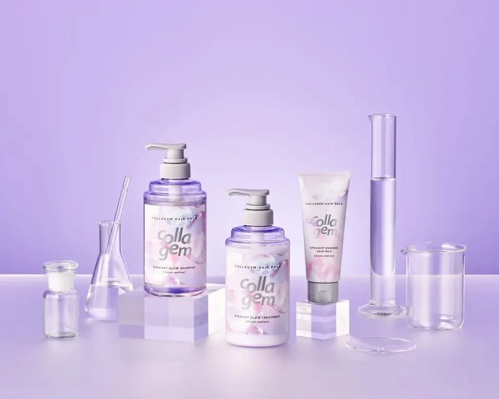 新ヘアケア【collagem（コラジェム）】8月1日新発売　洗浄も保湿も、コラーゲン由来の成分*で、ぷるんと弾む仕上がりに＜厳選された4種のコラーゲン*で自宅で髪を管理し、保水髪**へ＞ 画像 3