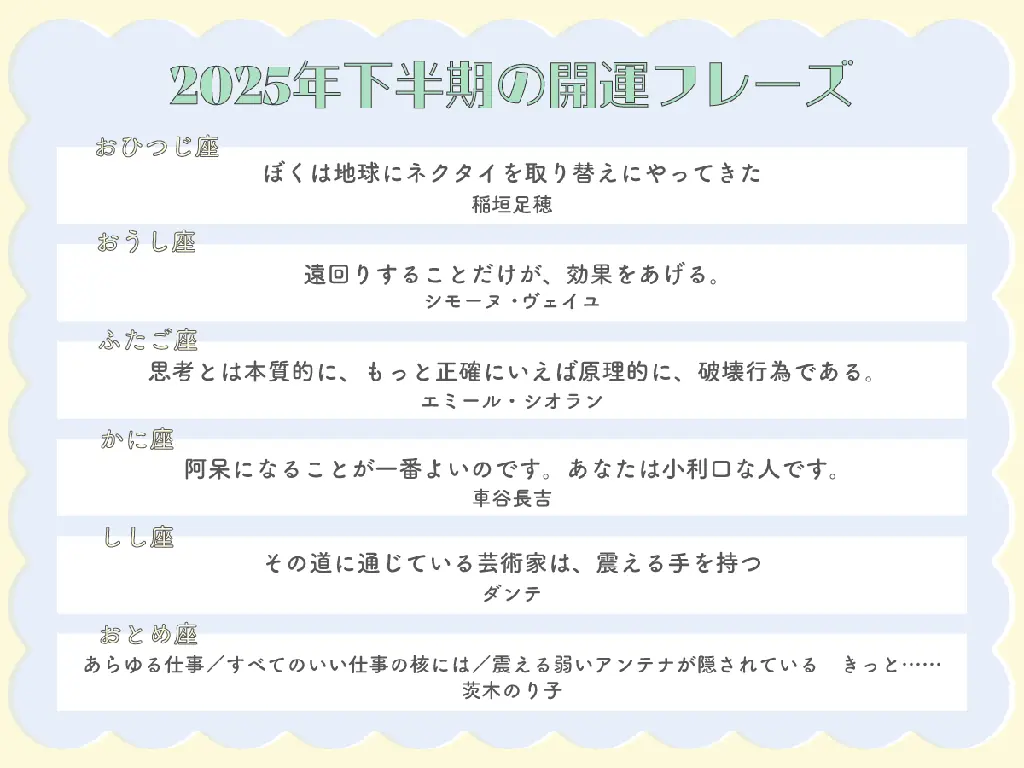 2025年下半期の“開運アクション”は？SUGARさん、まーささんが贈るisutaの12星座占い 画像 4