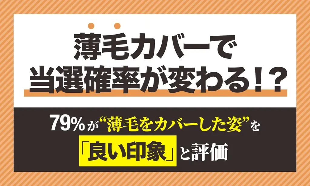 2025年7月1日発表 薄毛カバーが政治家の印象に与える影響調査