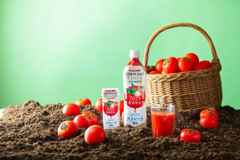 旬の国産トマトを100％使用したストレートジュースが今年も数量限定で登場！「カゴメトマトジュースプレミアム」8月5日発売 画像 1