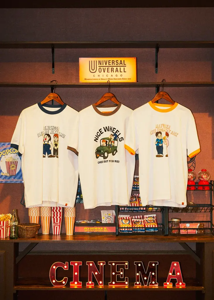 紅しょうが　UNIVERSAL OVERALL Tシャツ　リンガー 2025年7月5日発売「UNIVERSAL OVERALL」×「マユリカ