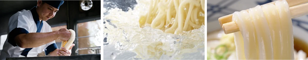 丸亀製麺の新たな挑戦。 丸亀製麺史上初！ 打ち立てうどんを引き立てる昆布とホタテの旨みたっぷり “塩だし” 新作『冷たーい旨塩うどん』3種が登場 520円から 画像 16