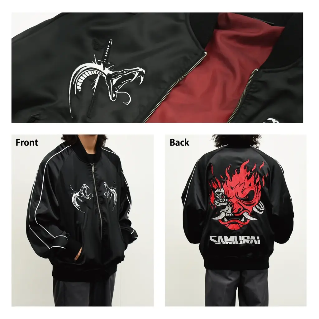 『サイバーパンク2077』『サイバーパンク: エッジランナーズ』『カップヘッド』『デッドバイデイライト』の公式ライセンス“スカジャン”が販売中！ 画像 5