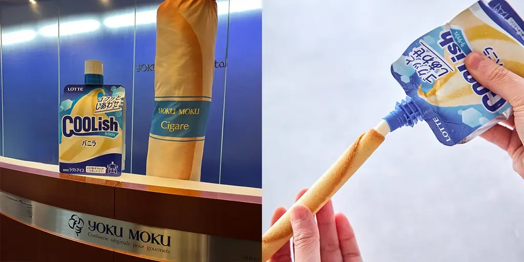 ヨックモックが贈る、夏のご褒美企画。話題のコラボ、ヨックモックの「シガール」とロッテ「クーリッシュ」 のサンプリングイベントを初開催 画像 2