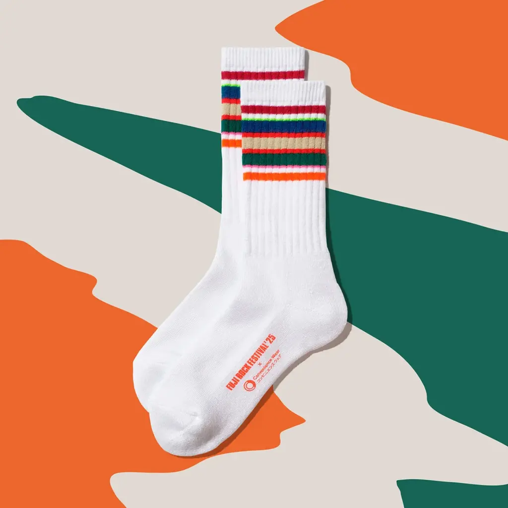 コンビニエンスウェア×「FUJI ROCK FESTIVAL’25」　累計40万枚突破のフェスコーデの定番アイテムが今年も登場！フジロックコラボソックス・タオルは7月8日（火）から発売！ 画像 4