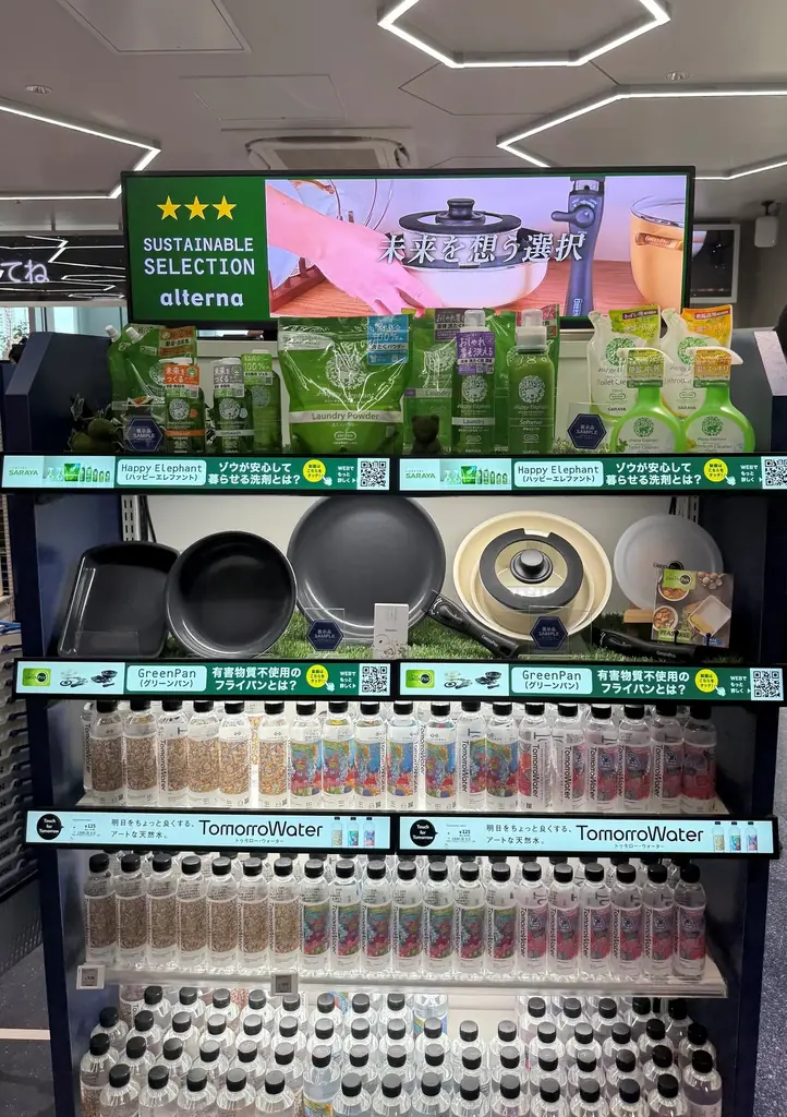 株式会社ワイ・ヨット、「Real×Tech LAWSON」1号店 「ローソン高輪ゲートウェイシティ店」に“グリーンパン”を展示 画像 6