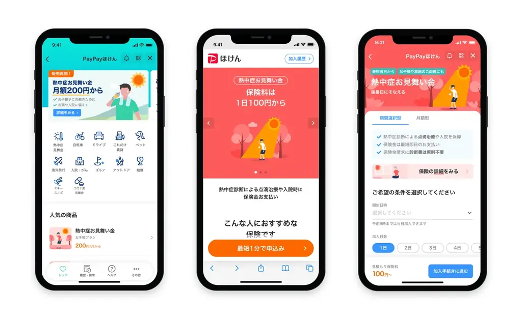 【PayPayほけん】熱中症リスクに備えるPayPayほけんの「熱中症お見舞い金」、今年度の加入件数が提供開始以降最速で7万件を突破 画像 5