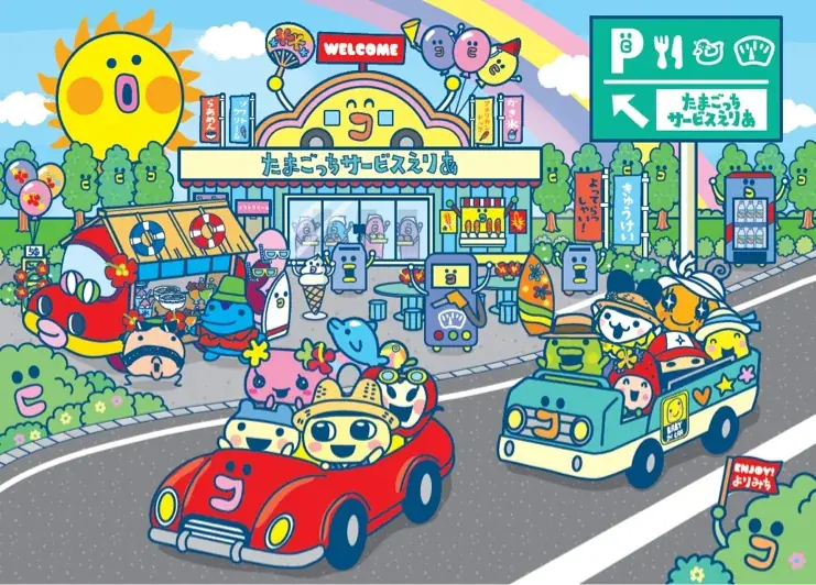 2025年7月15日開始「たまごっちハイウェイスタンプラリー」開催、限定グッズも