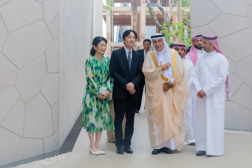 7月3日 秋篠宮両殿下が大阪万博サウジ館を視察し友好深める