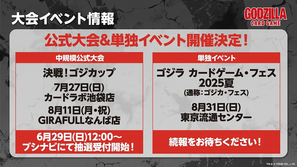 ゴジラシリーズ70年の歴史を巡る一大攻防戦！『ゴジラ カードゲーム』よりスタートデッキ2種とブースターパックが7月5日(土)に発売！ 画像 10