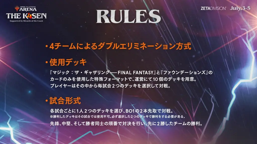 「ZETA DIVISION」CREATOR部門のk4senが、『MTG Arena The k4sen Supported by Wizards of the Coast』を開催! 画像 3