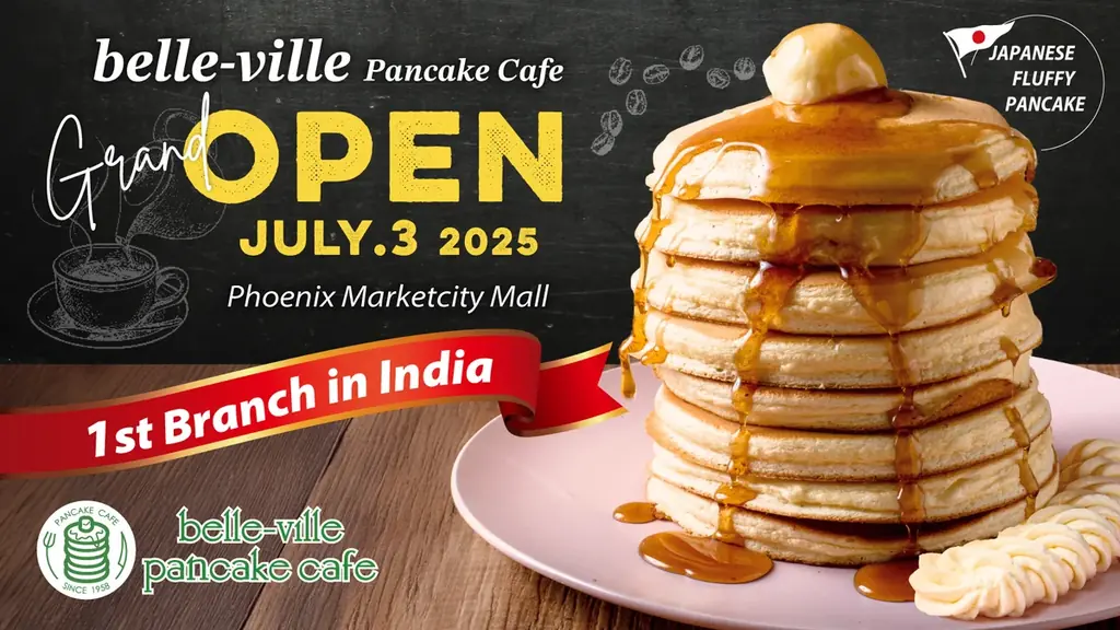 7月3日ベンガルールにbelle-villeパンケーキ初出店！
