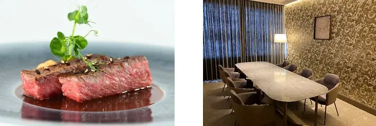 万博ラウンジ美食開始