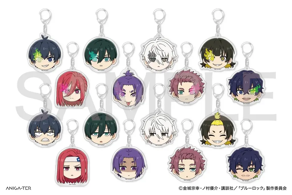 TVアニメ『ブルーロック』よりキャラクター背番号と名前の刺繍が入ったアパレルをはじめ、描き起こしデフォルメイラスト缶バッジなどが新登場！ 画像 8