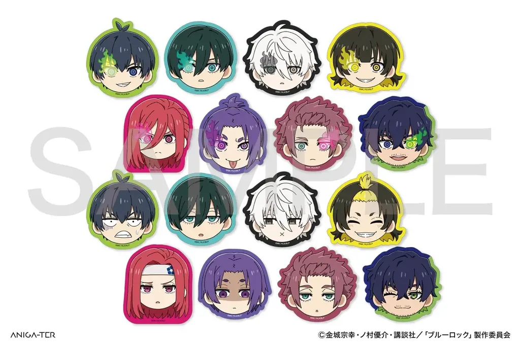 TVアニメ『ブルーロック』よりキャラクター背番号と名前の刺繍が入ったアパレルをはじめ、描き起こしデフォルメイラスト缶バッジなどが新登場！ 画像 9