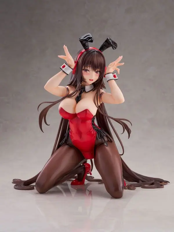 あざらしそふと『アマカノ2+』より、「黒姫結灯」が作中で披露したバニースーツ姿でフィギュア化。あみあみ限定特典付きでご案内中。 画像 5