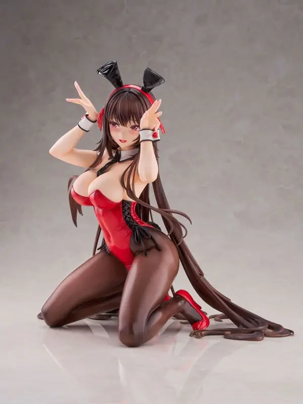 あざらしそふと『アマカノ2+』より、「黒姫結灯」が作中で披露したバニースーツ姿でフィギュア化。あみあみ限定特典付きでご案内中。 画像 6