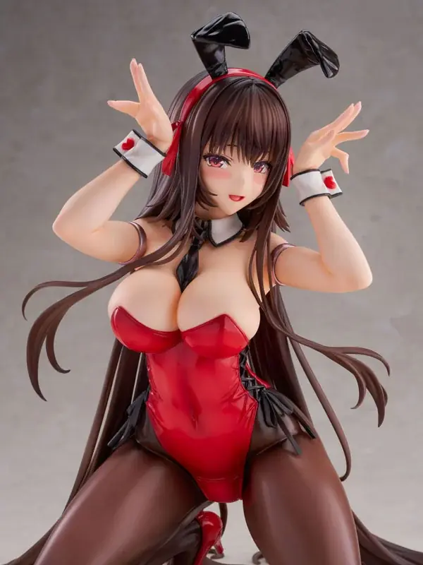 あざらしそふと『アマカノ2+』より、「黒姫結灯」が作中で披露したバニースーツ姿でフィギュア化。あみあみ限定特典付きでご案内中。 画像 7