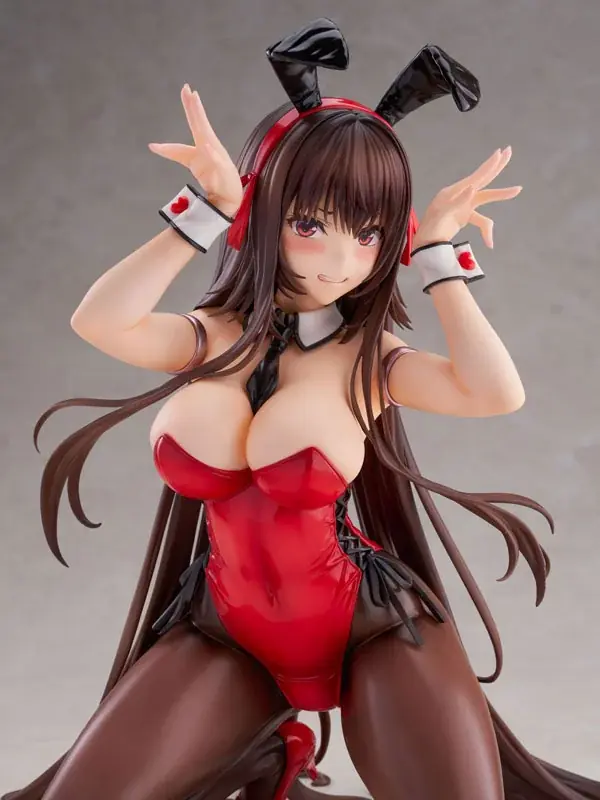あざらしそふと『アマカノ2+』より、「黒姫結灯」が作中で披露したバニースーツ姿でフィギュア化。あみあみ限定特典付きでご案内中。 画像 8
