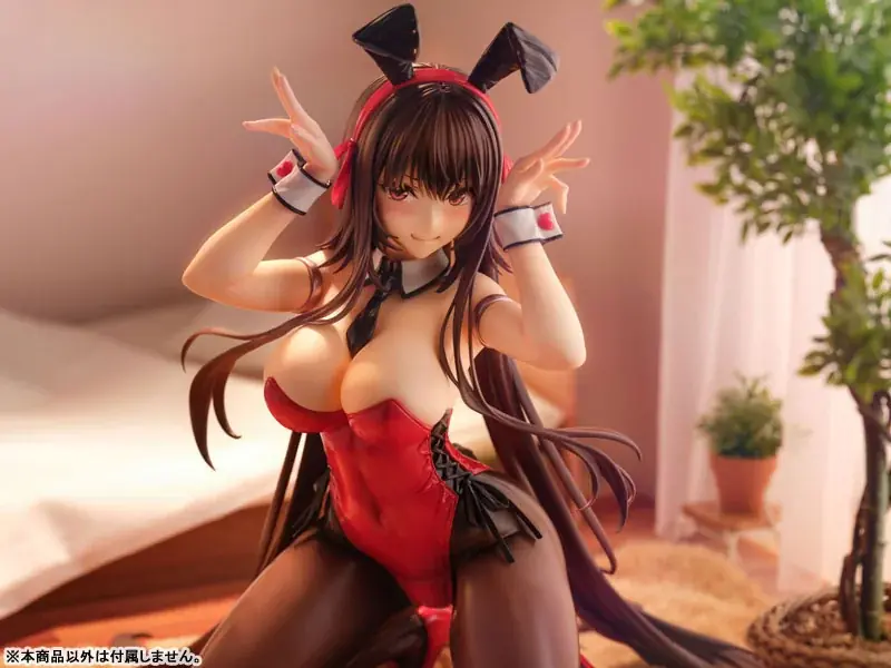 あざらしそふと『アマカノ2+』より、「黒姫結灯」が作中で披露したバニースーツ姿でフィギュア化。あみあみ限定特典付きでご案内中。 画像 9