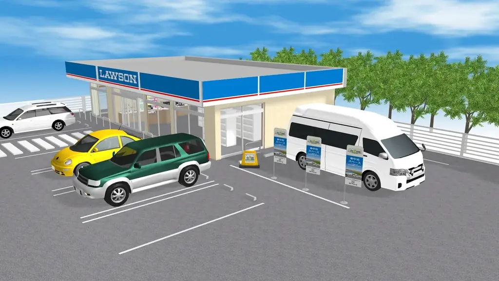 日本RV協会と株式会社ローソン、グローリー株式会社の3社が連携し、コンビニでのRVパークの実証実験を開始 画像 1