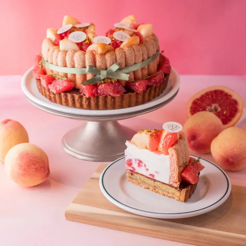 ケーキにパスタ、桃尽くし!7月1日より桃が主役の贅沢メニューがマザームーンカフェで登場! 画像 3