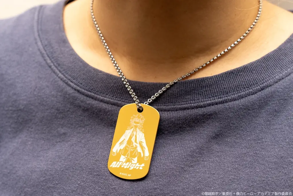 TVアニメ『僕のヒーローアカデミア』のキャラクタービジュアルを使用した、アクセサリー感覚で持ち歩けるプレミアムドッグタグに、色で選べるカラーアルミタイプが登場 画像 1