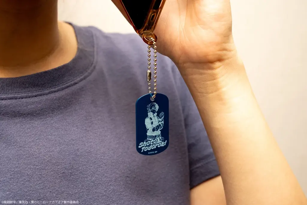 TVアニメ『僕のヒーローアカデミア』のキャラクタービジュアルを使用した、アクセサリー感覚で持ち歩けるプレミアムドッグタグに、色で選べるカラーアルミタイプが登場 画像 10