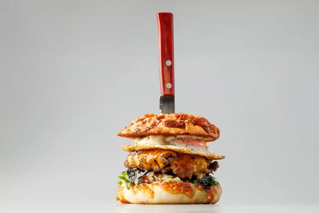 八代目儀兵衛×SHOGUN BURGER®だから辿り着いた！お米本来の甘さを感じられる「特製ライスパティ」と和牛の贅沢コラボバーガーが誕生。【1,000個限定】全国で7月10日（木）より販売開始！ 画像 2