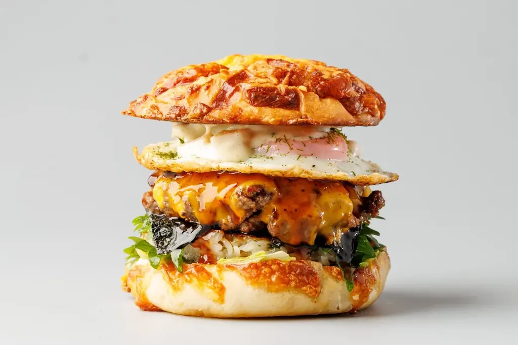 八代目儀兵衛×SHOGUN BURGER®だから辿り着いた！お米本来の甘さを感じられる「特製ライスパティ」と和牛の贅沢コラボバーガーが誕生。【1,000個限定】全国で7月10日（木）より販売開始！ 画像 3