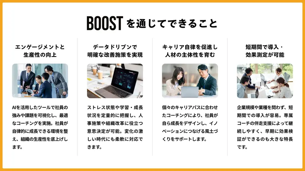 BOOST、電通にて提供開始。コーチ x AIによる社員支援でコンディション値47％向上、今後の協業も視野に。 画像 5