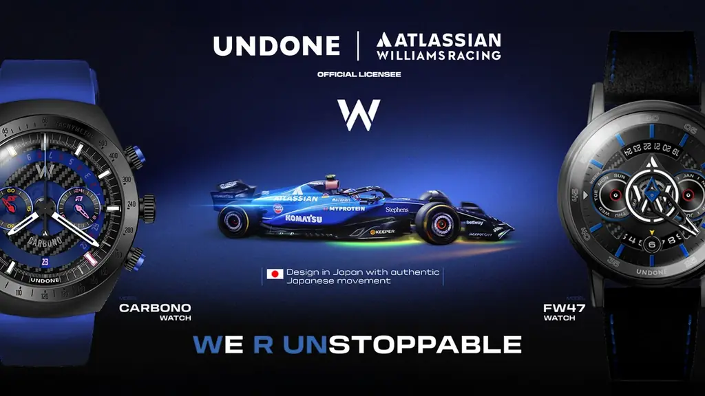 2025年7月開催F1英GPでUNDONE×ウィリアムズ腕時計初公開