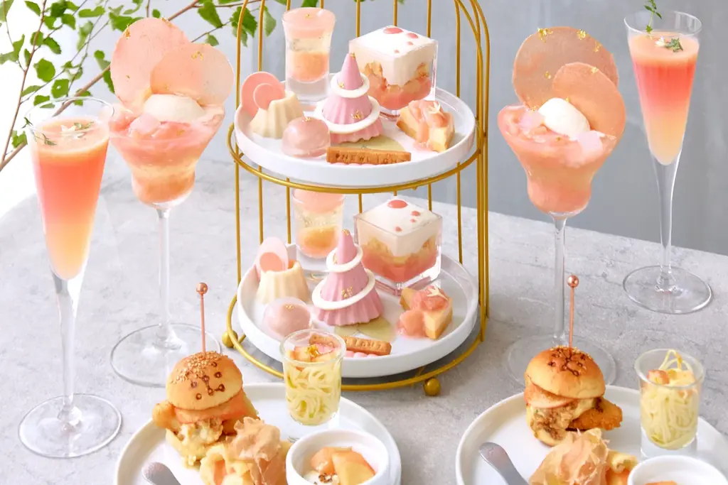 桃が香る、夏のご褒美アフタヌーンティー『PEACH PINK ～SHIBUYA Afternoon tea～』7月18日より渋谷ミヤシタパーク「NEW LIGHT」で限定販売 画像 1