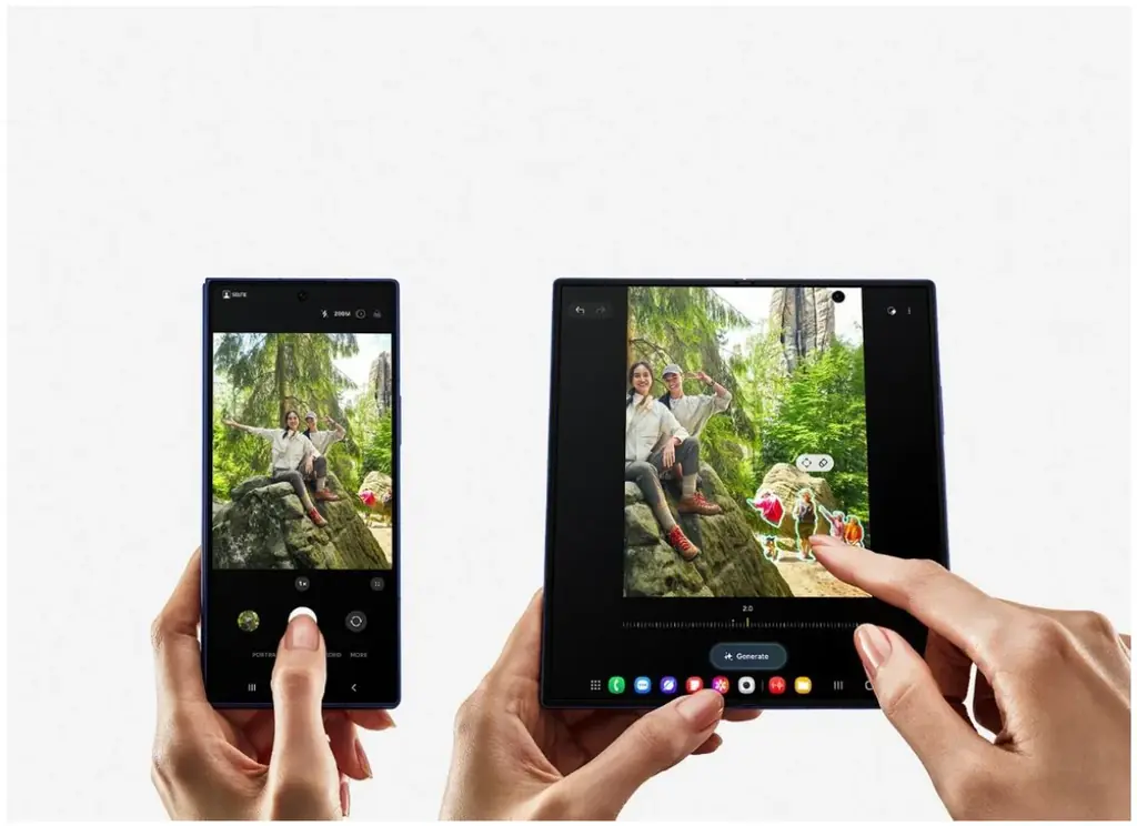 <Samsung>Ultraスペックを折りたたみスマホで。「Samsung Galaxy Z Fold7」(SIMフリーモデル)2025年7月17日(木)予約開始・8月1日(金)発売 画像 2