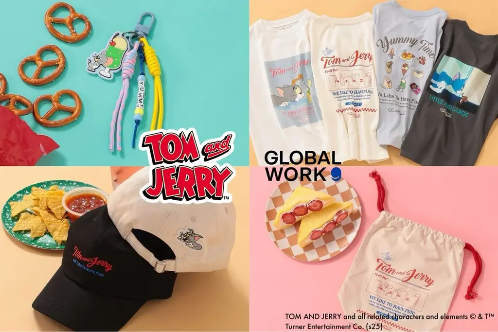 GLOBAL WORK KIDSより大人気アニメシリーズ「トムとジェリー」のコラボレーションアイテムが新登場！ 画像 1
