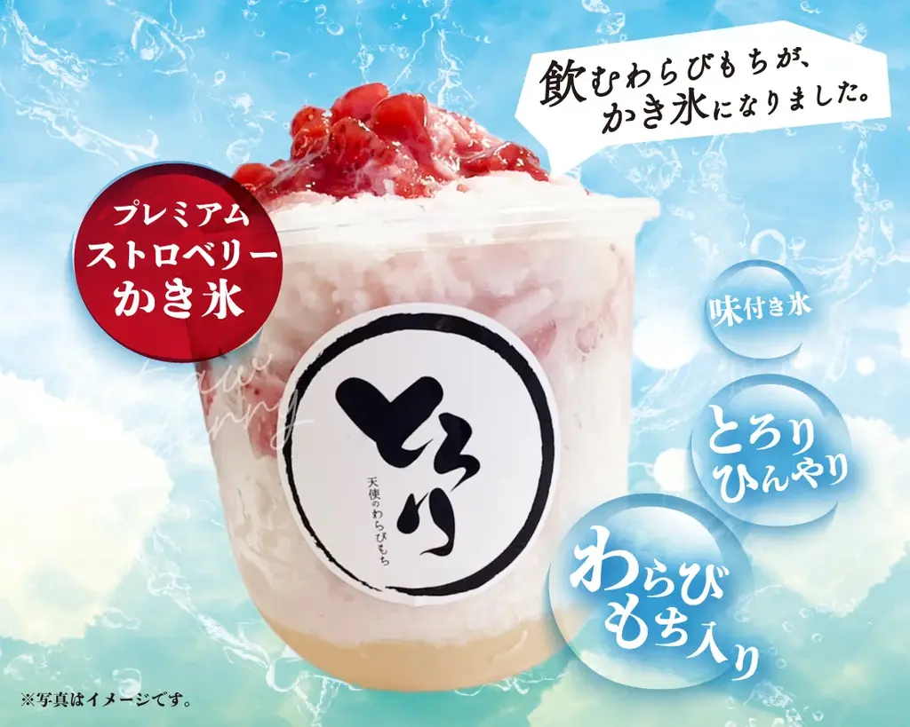 【夏の新定番】大人気”飲むわらびもち”がひんやり進化!!とろ～り食感の『天使のかき氷』が新登場!～暑い夏にピッタリなご褒美スイーツ～ 画像 6
