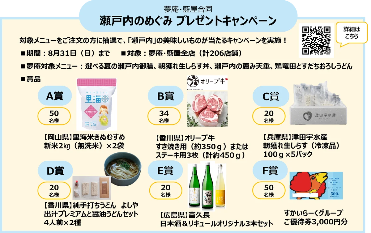 夢庵で『夏のおいしい！瀬戸内フェア』開催！“生しらす・鱧（はも）・牡蠣”などの瀬戸内食材が集結 画像 8