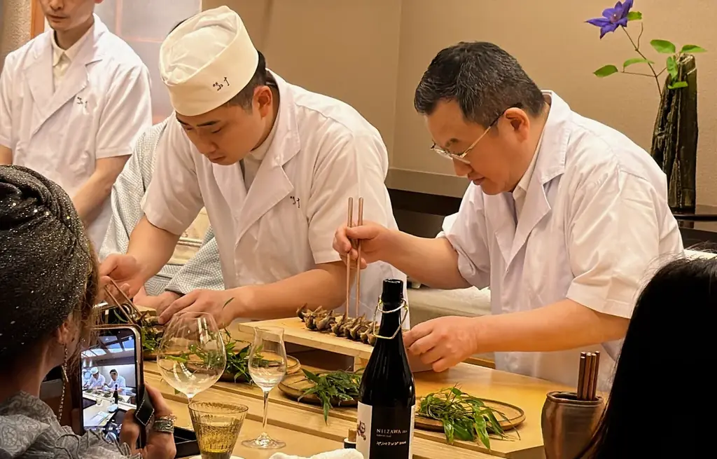 2025年6月開催ダイナース銀座小十で日本酒と初夏の味覚体験