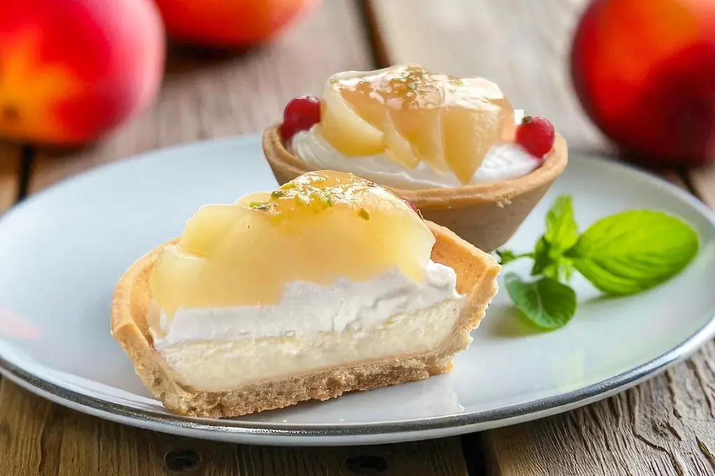 【ケーキ屋社長の本気の新作】サクサクなのに“ふわとろ”！夏季限定「桃のアイスタルト」7/12新発売！ 画像 1