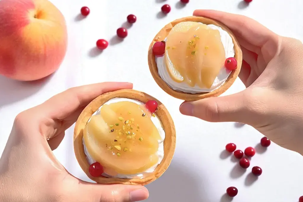 【ケーキ屋社長の本気の新作】サクサクなのに“ふわとろ”！夏季限定「桃のアイスタルト」7/12新発売！ 画像 4