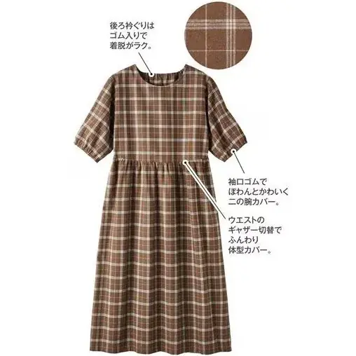 環境にも人にもやさしいサステナブルなワンピース。「みんなにやさしいおうちワンピ」がセシールから販売開始。 画像 4
