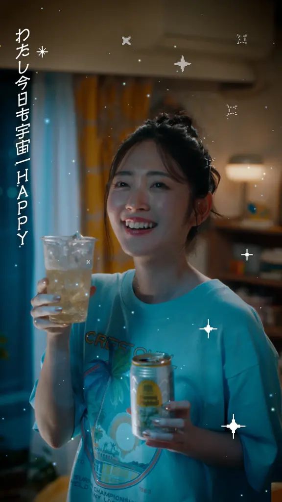 鈴木愛理さん演じるキャラクター限界ちゃんが帰ってくる！　初のオリジナルソングで、仕事に奮闘する社会人ＯＬ役を熱演　コンビニのお惣菜でおうち晩酌を楽しむミュージックビデオが完成　「コンビニは冷蔵庫」公開 画像 13