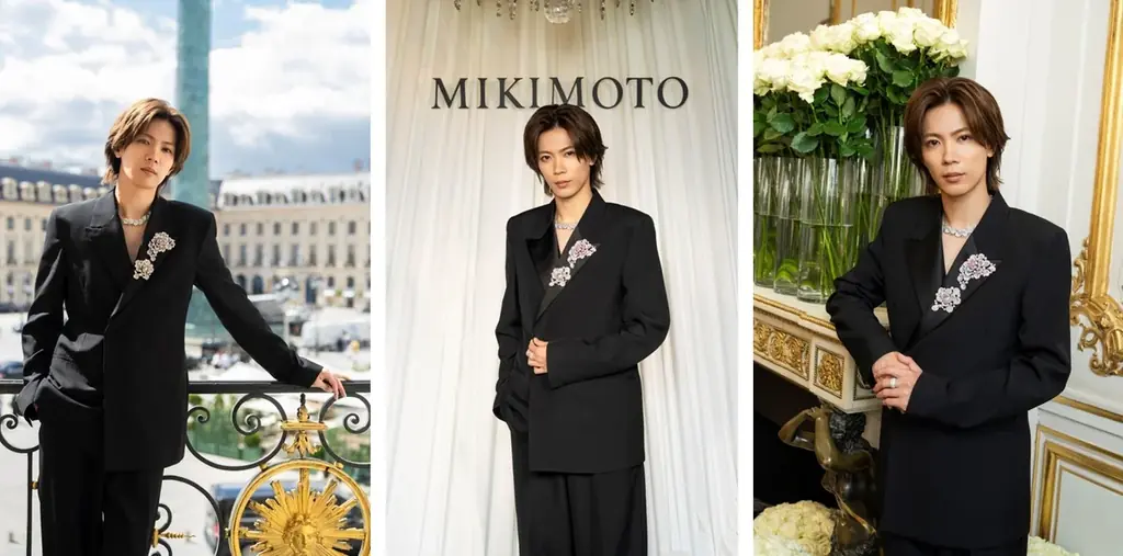 神宮寺勇太がパリ・オートクチュールに登場!ミキモトの新作ハイジュエリーを華麗に纏い、大きなバラが胸元に輝くジャケットスタイルを披露 画像 2