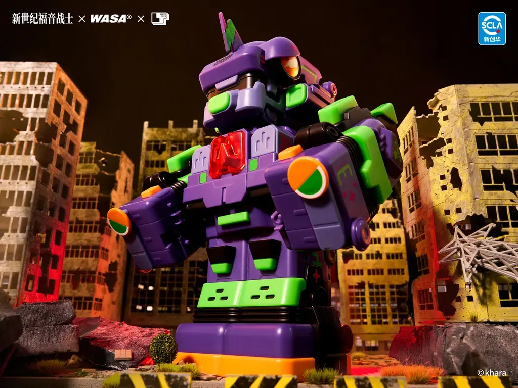 海外アートトイブランドWASATOYとエヴァンゲリオンがコラボ最新作！列車型の合体ロボットデザインで、ブラインドボックストイとして日本上陸！ 画像 1