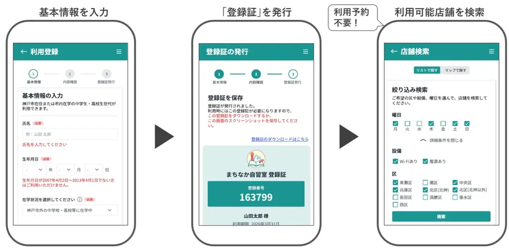 2025年7月開始 神戸の無料まちなか自習室で中高生学習支援