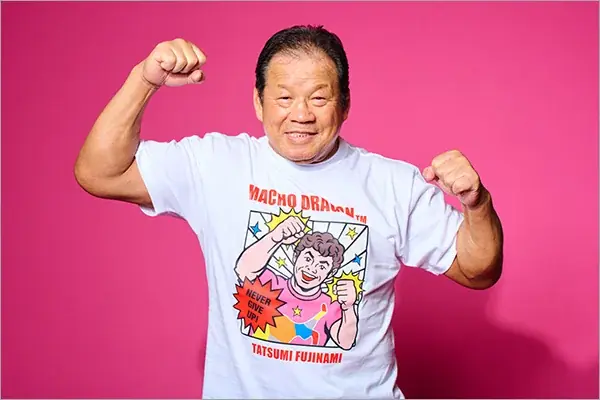 プロレスラー藤波辰爾がアメコミヒーローに!? 『マッチョ・ドラゴン』と人気イラストレーター・スージー甘金のコラボTシャツが登場 画像 4