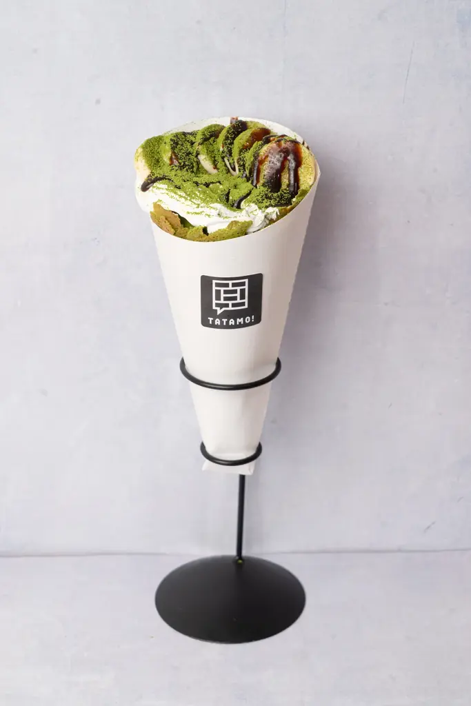【新商品】店舗で焼き上げた抹茶生地が香る、ほろ苦さが魅力の和クレープを新発売 画像 5