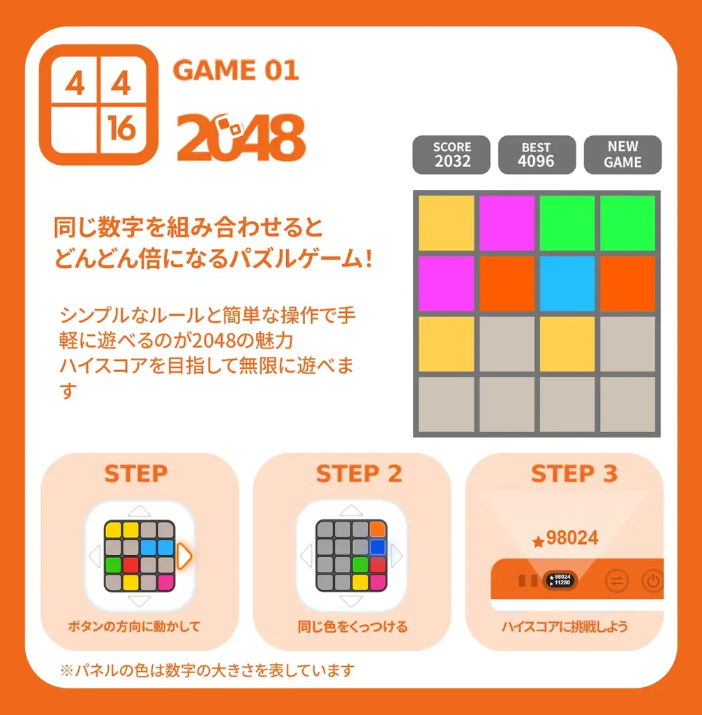【スキマ時間を変える1台】思考に没頭。超軽量の4in1脳トレ専用ゲーム機「Pocket 2048」がMakuakeにて先行販売スタート!7日間限定の応援クーポンをいち早くGET! 画像 4