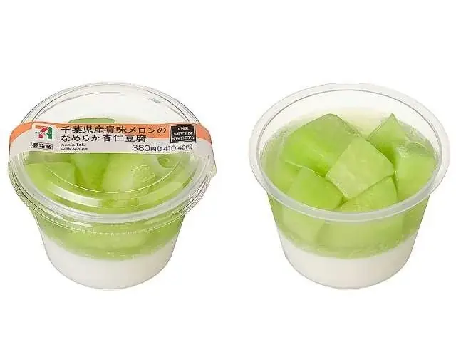 7月8日発売！千葉県産貴味メロン使用のなめらか杏仁豆腐が登場